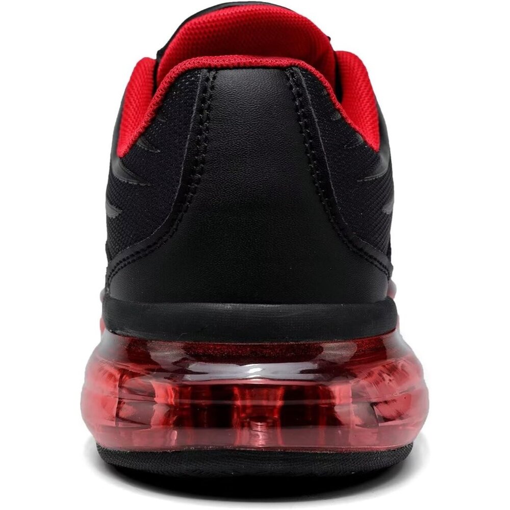 Men's Red Running Shoes Non Slip Workout Casual Sport Fitness Cross Trainers - Picture 4 of 7